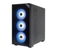 UNYKAch Caja ATX Revelat Mesh Black - Torre Gaming con 4 Ventiladores ARGB, USB 3.0 & USB C Gen2, Lateral de Cristal Templado, Soporta Tarjetas gráficas hasta 425 mm y refrigeración líquida 360 mm