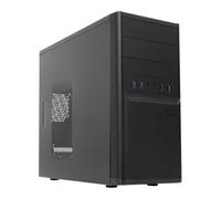 UNYKAch Caja de Ordenador Micro ATX Dark Shadow con Fuente de Alimentación 500W y Conexiones USB 2.0 y USB 3.0. Botón On/Off Integrado en el Frontal
