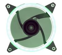 UNYKAch Ventilador Ordenador CANDY 20 RING LED Verde, 120 mm, Ultra Silencioso, con Soporte de Goma y 7 Aspas