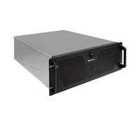 UNYKAch Chasis Rack 19″ 4U UK4340 Profundidad 600 mm ATX - Caja Servidor Profesional, 3 Ventiladores Centrales de 120 mm Control PWM, 6 Bahías (2 x 3.5” + 4 SSD x 2.5”) USB 3.0 y 1 USB C 3.2