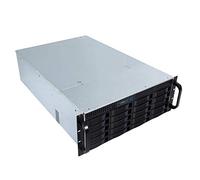 UNYKAch Chasis Rack Hot Swap HSW4520 (Sustitución de Bahías en Caliente) 4U ATX, 20 Bahías, para Discos de 3,5″ o 2.5”, 3 Ventiladores de 120 mm y 2 de 80 mm, 1 USB 2.0 y 1 USB 3.0