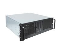 UNYKAch Caja rack 4U 19" UK-4329 USB Tipo-C ATX 485 mm Negro/Plata