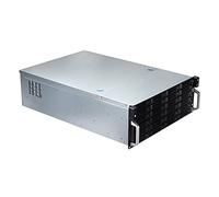 UNYKAch Caja Rack 19" 4U Hot Swap (Sustitución de Bahías en Caliente) HSW6424 ATX, 24 Bahías, para Discos de 3,5″ o 2.5”, 3 Ventiladores de 120 mm y 2 USB 2.0
