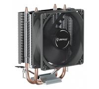 UNYKAch Disipador CPU UNYCOOL H20, Compacto 2 Headpipes 7 Aspas, Ventilador PWM Silencioso, Multisocket Intel y AMD