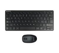 UNYKAch Kit Mini Teclado y Ratón Inalámbricos MK288 Pro Nano USB Wireless 2.4 GHz, Idioma Portugués 79 Teclas Membrana, 1200 dpi, Ergonómico, Windows, Mac, Android, Linux