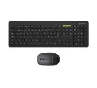 UNYKAch Kit Teclado y Ratón Inalámbricos MK212 Pro Slim 105 Teclas Membrana, USB Wireless 2.4 GHz, 1600 dpi, Silencioso, Ergonómico, Windows, Mac, Android, Linux