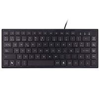 Unykach mini teclado kb302, ultraplano con 83 teclas de membrana, cone