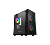 UNYKAch Caja Micro ATX Gaming MIR B200, Cristal Templado, Tres Ventiladores ARGB y Tres Puertos USB