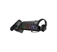 Pack Gaming Nova 4 en 1 ESPAÑOL - Teclado RGB 105 Teclas - Ratón RGB 6 Botones hasta 7200 dpi - Auricular Iluminación RGB y Alfombrilla XL