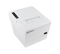 Unykach Impresora Térmica de Tickets POS5 UK56009W Blanca con Botones Superiores, Conexiones USB, RJ12, RJ11 y LAN, Compatible con Windows, JPOS, OPOS, Linux, Android y Mac (NO Compatible con iPad)