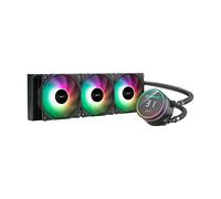 UNYKAch Refrigeración Líquida CPU AQUASTORM Black 360 Bomba Silenciosa, Display para Controlar Temperatura de CPU y Tres Ventiladores RGB con Sensor PWM