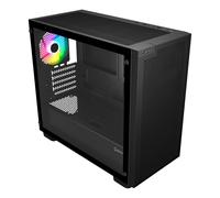 UNYKAch Caja Micro ATX Revelat Mesh Edge Black | 4 Ventiladores ARGB Integrados - Dos USB 3.0 - Compatible con GPU de hasta 450 mm y Refrigeración Líquida de hasta 360 mm
