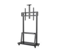 UNYKAch Soporte Suelo TV Móvil UK511 con 2 Estantes y Altura Regulable para Pantallas Planas y Curvas de 42-100 Pulgadas (hasta 120 kg), VESA máx 900 x 600 mm
