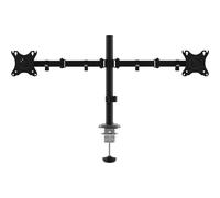 Unykach Soporte TV/MONITOR Dual de Escritorio Curvas de 10-32 Pulgadas (hasta 10 kg brazo), Ajustable y Giratorio, VESA máx 100 x 100 mm