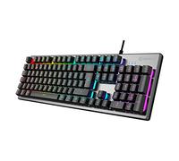 UNYKAch Teclado gaming Nova K244 - 105 teclas QWERTY en portugués, USB, LED RGB arcoíris