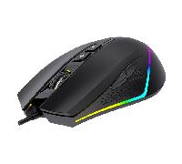 Unykach Ratón Gaming Nova M244 con Retroiluminación RGB, Sensor Óptico 6400 dpi, 6 Botones, Ligero y Ergonómico