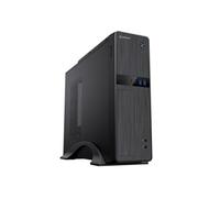 UNYKAck Caja de Ordenador Micro ATX UK2011 Negra con Fuente de Alimentación 450W, Dos Conectores USB 3.0 y Dos Conectores Type C