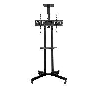 UNYKAch UK501 Soporte Móvil de Suelo con Estantes y Altura Ajustable para TV VESA 600x400mm y 32-75"