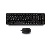 UNYKAch Kit OEM Teclado y Ratón – Membrana 105 teclas, Ratón óptico 1200 DPI, USB, Negro