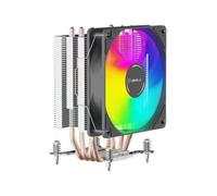 UNYKAch Disipador CPU UNYCOOL H40 ARGB, Compacto 4 Headpipes 9 Aspas, Ventilador PWM Silencioso, Multisocket Intel y AMD