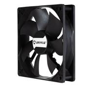 Unykach ventilador 120 mm de doble rodamiento 1800 rpm conector de 4 pines negro