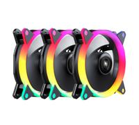 Pack 3x Ventiladores Candy ARGB 120mm (Negro) - UNYKACH