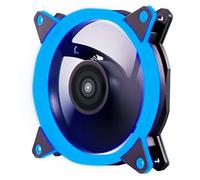 UNYKAch Ventilador Ordenador CANDY 20 RING LED Azul, 120 mm, Ultra Silencioso, con Soporte de Goma y 7 Aspas