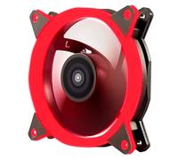 UNYKAch Ventilador Ordenador CANDY 20 RING LED Rojo, 120 mm, Ultra Silencioso, con Soporte de Goma y 7 Aspas