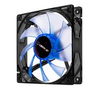 UNYKAch Ventilador Ordenador de 120 mm, Silencioso, con Luces Led en Color Azul, 1200 RPM, Conexión de 3 Pines, 9 Aspas