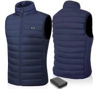 Unzipp Chaleco Calefactable Unisex con Batería 10000mAh Incluida, Chaleco Térmico Eléctrico Lavable con 3 Niveles de Calor, para Invierno, Moto y Trabajo al Aire Libre