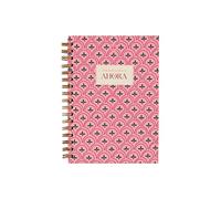 UO Cuaderno Libreta A5, El momento perfecto. Tapa dura, 200 páginas, lineas punteadas, espiral (15x22cm), Rosa