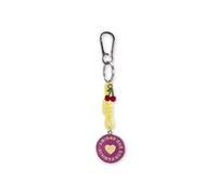 UO Llavero Metálico Amigas Que Son Familia con Frase - Regalo Original para Mejor Amiga - Llavero con Cordón y Mensaje Especial - Detalle de Amistad