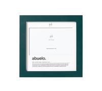 UO Marco de Fotos Abuelo Definición. Tamaño 20cm x 20 cm en Madera de Calidad. Diseño Elegante y Emotivo. Regalo Original para El día del Padre. Color Verde Oscuro.