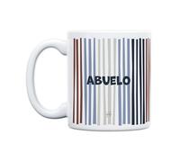 UO Taza con mensaje Abuelo, te quiero infinito. Taza para Desayuno. Regalo Lleno de Amor para Tu padre. Detalle Original para El día del Padre. Capacidad 350 ml, Cerámica.