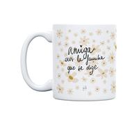 UO Taza de regalo con mensaje Amiga eres familia, regalo para amigas, 350 ml