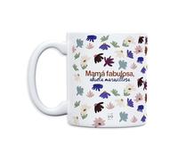 UO Taza de Regalo con Mensaje Mamá fabulosa, abuela maravillosa, regalo para madres, regalo para abuelas, regalo original de día de la madre, regalo amigo invisible original, 350 ml, Cerámica