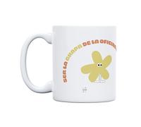 UO Taza de regalo con mensaje Ser la guapa de la oficina no es fácil, regalo para amigas, regalo para amigos, regalo original de Navidad, regalo amigo invisible original, 350 ml, Cerámica