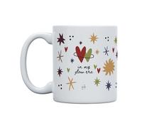 UO Taza In my glow era, Taza para Desayuno. Regalo Lleno de Amor y cariño para Tu Amiga. Taza Original para Regalar en San Valentín, Cumpleaños, Capacidad 350 ml, Cerámica