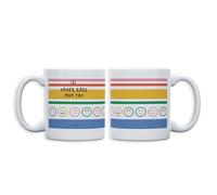 UO Taza Profe Eres Muy Top con Mensaje Original - Regalo para Profesor Día del Maestro - Taza de Cerámica con Frase Divertida - 330ml
