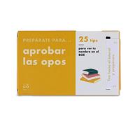 UO Vales. Dispensador de retos y planes 25 días. Regalo para aprobar las oposiciones. Regalo para opositores. Prepárate para aprobar las opos: 25 tips para ver tu nombre en el BOE.