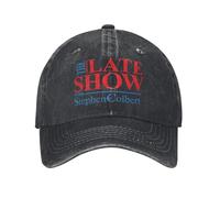 UOARQAUJ Gorra de béisbol Unisex Stephen Colbert The Late Show Gorras de Mezclilla desgastadas Sombrero de Moda Correr al Aire Libre Regalo de Golf Gorra Snapback