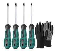 UOCAI 4 destornilladores tipo U M1.7/M2.0/M2.3/M2.6 Destornillador magnético tipo horquilla CRV Kit de herramientas manuales ranurado magnético multifunción Puntas Destornillador
