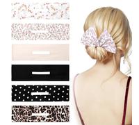 UOCAI 6 piezas Hair Bun Maker Rápidos y Fáciles Francés Giratorio Magico Herramienta de Rosquilla Fabricantes Moño de Pelo de Moda Rizador Twist Curler Donut para Mujeres y Niñas