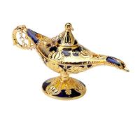 UOCAI Aladin-Lampe,12cm Aladdin Genie Licht Lampe,Aladin Legende klassische Dekoration ,wunderlampe,Heimdekoration,Geburtstagsgeschenk (Phnom Penh Blue)