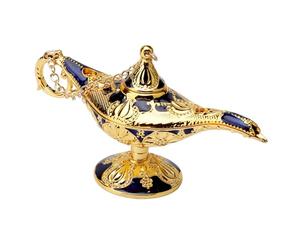 UOCAI Aladin-Lampe,12cm Aladdin Genie Licht Lampe,Aladin Legende klassische Dekoration ,wunderlampe,Heimdekoration,Geburtstagsgeschenk (Phnom Penh Blue)
