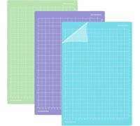 UOCAI Alfombrilla de corte para Cricut Joy Xtra, 3 piezas de accesorios mate antideslizantes, alfombrilla de corte autoadhesiva para Cricut Maker para manualidades (agarre estándar, LightGrip