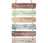 UOCAI Cartel decorativo para niños y niñas, cartel decorativo con refranes, cartel de pared de madera, cartel motivador, personalizable