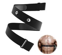 UOCAI Correa de Pecho Elástica Repuesto V3 ANT, Ajustable, Negro, Compatible con Polar H1 H10 H9 H7, Garmin, Wahoo, Coospo, Powr Labs, LIVLOV V6