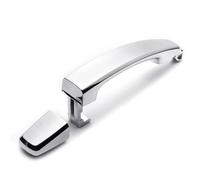 UOEMCRTB 1/2/4 Unidades Para Chevrolet Para Captiva Sport Para Aveo Para Saturn Cubiertas Manijas Exteriores Frente Izq Con Cerradura/Dcha Trasera Chrome ABS(1 pc no keyhole)