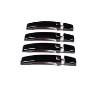 UOEMCRTB 8 Manijas De Puerta Negras Decorativas Para Land Rover Para Discovery 4 LR4 RR Para Sport Y Freelander 2 Accesorios Exteriores.(Black with key hole)